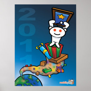 Póster poster secreto 2011 de Santa del reddit
