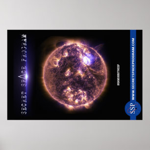 Póster Poster secreto del programa espacial