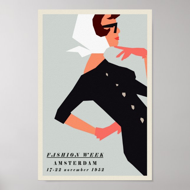 Póster Poster - Semana de la Moda Amsterdam 1952 (Frente)