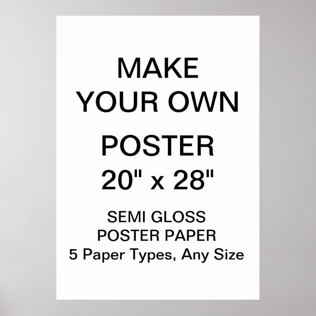 Póster Poster semibrillante personalizado personalizado d (Frente)