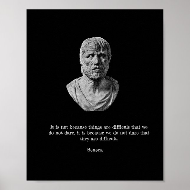 Póster Poster Seneca - Filosofía estoica (Frente)