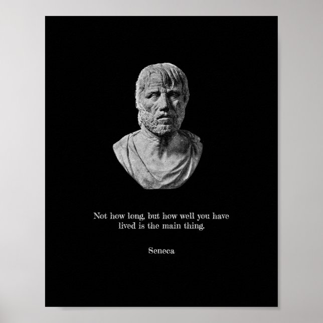 Póster Poster Seneca - Filosofía estoica (Frente)