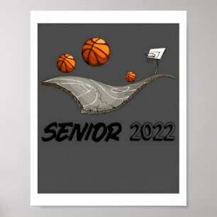 Póster Poster Senior de Baloncesto Nocturno