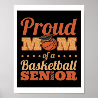Póster Poster Senior Night Basketball Mom Senior 2023