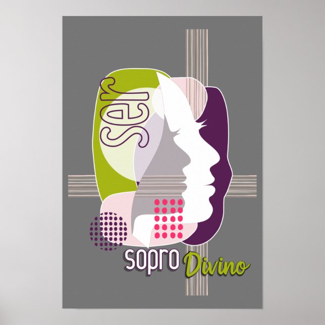 Póster Poster SER - 04 Sopro Divino (Grey) (Frente)