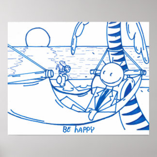 Póster Poster ser feliz