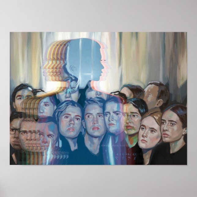 Póster Poster Shimmer Silhouette Print Wall Art (Frente)