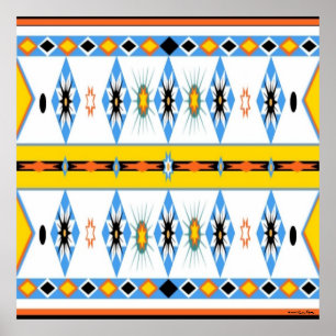 Póster Poster Shoshone nativo americano