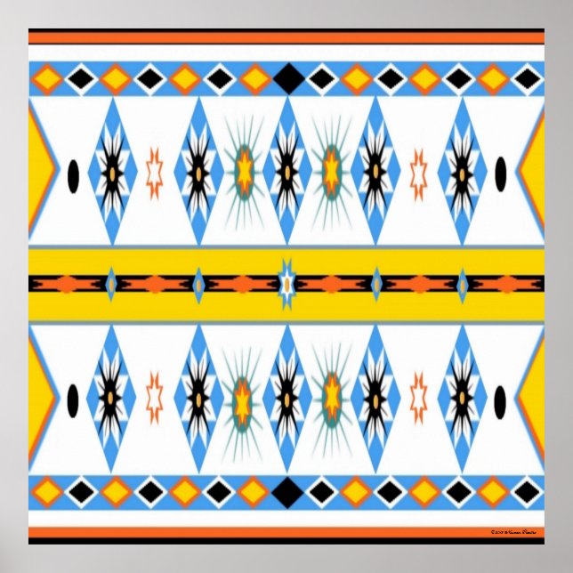 Póster Poster Shoshone nativo americano (Frente)