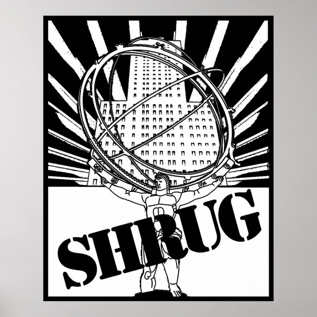 Póster POSTER SHRUG inspirado por el nuevo Atlas encogido (Frente)