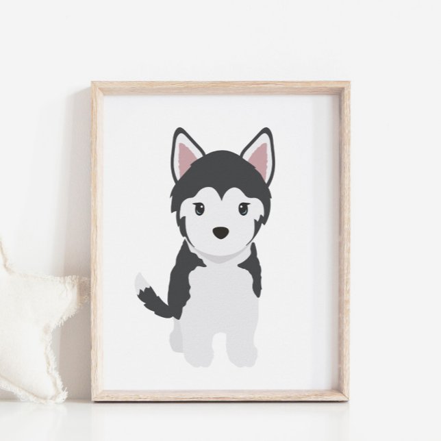 Póster Poster Siberiano Husky Puppy Nursery & Kids (Subido por el creador)