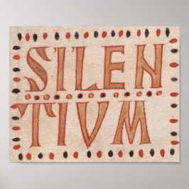 Póster Poster Silentium medieval