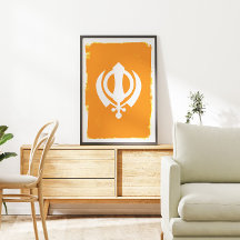 Poster Símbolo de Sikh Khanda