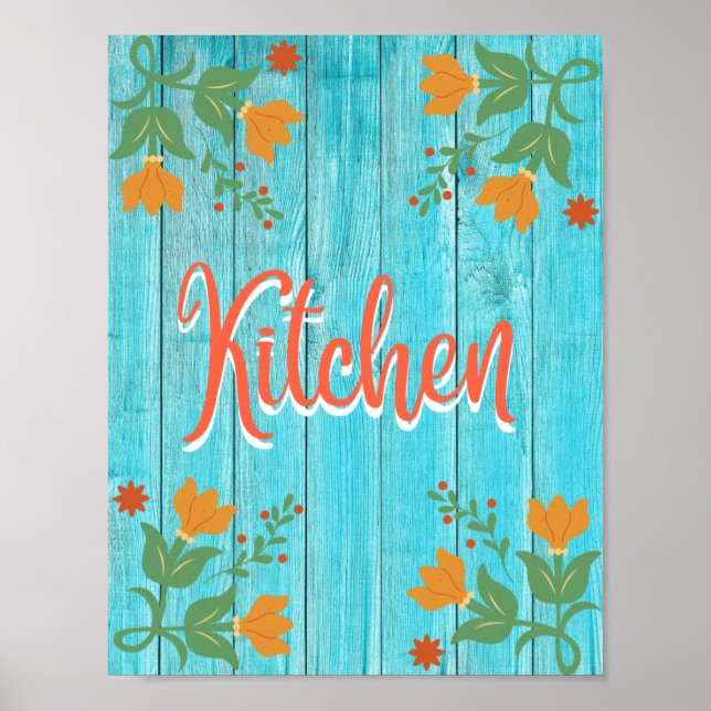 Póster poster simple de cocina (Frente)