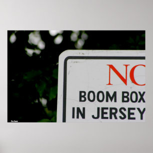 Póster Poster-"Sin caja de Boom en Jersey"