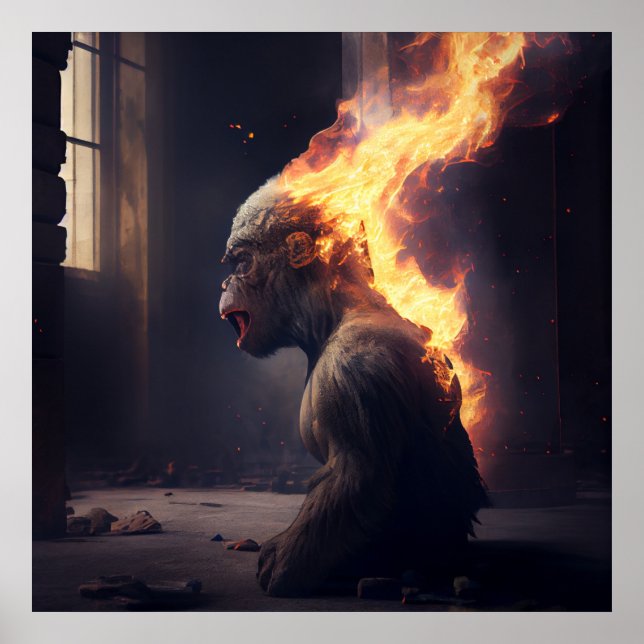 Póster Poster singe (Frente)