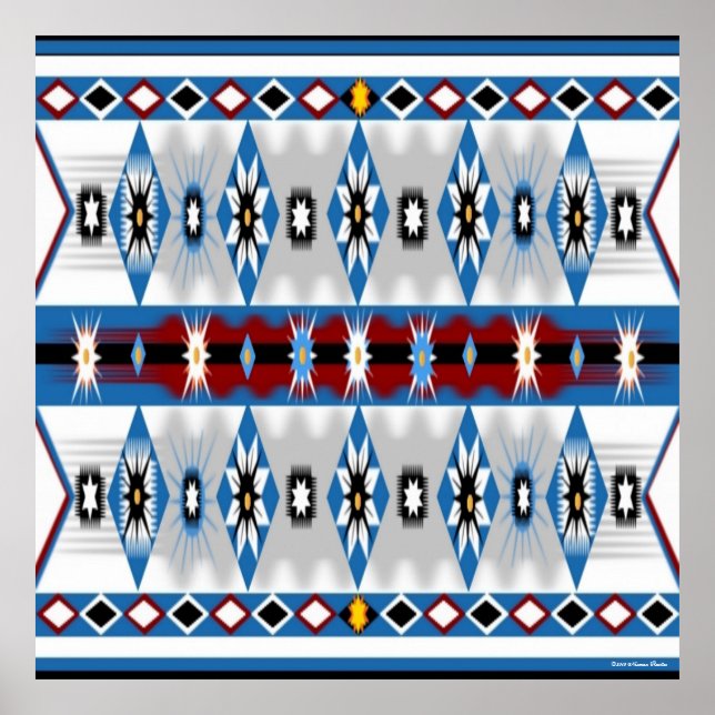 Póster Poster Sioux nativo americano (Frente)