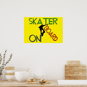 Póster Poster - Skater A Bordo