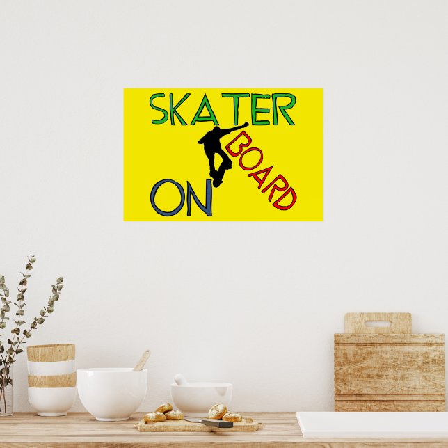 Póster Poster - Skater A Bordo (Cocina)