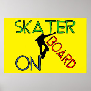 Póster Poster - Skater A Bordo