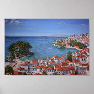 Póster Poster Skiathos Harbor 1(ligero)
