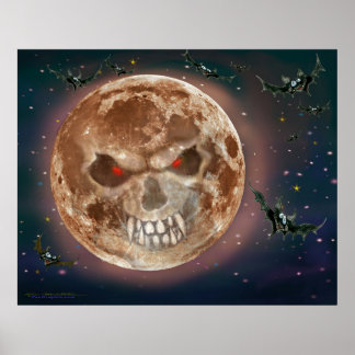 Póster Poster Skull Moon