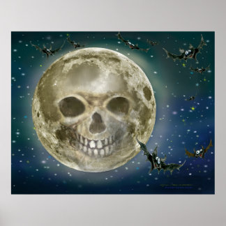 Póster Poster Skull Moon