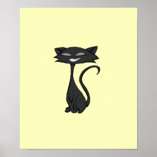 Póster Poster Sleek Cat Chuckling