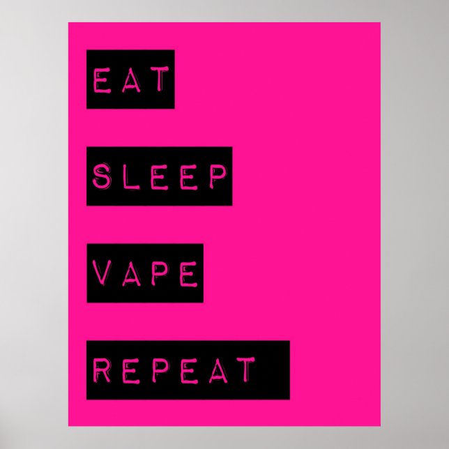 Póster Poster Sleep Vape Repetición Semi Glossy (Frente)
