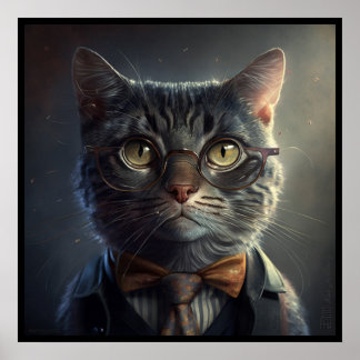 Póster Poster Smart Cat