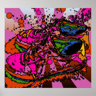Póster Poster Sneaker Psychedelic