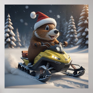 Póster Poster Snowmobile