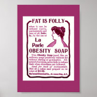 Poster SOAP de pérdida de peso de cosecha y obesid
