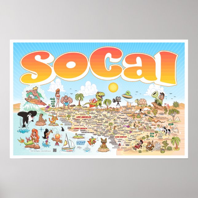 Póster poster SoCal 24X16 (Frente)