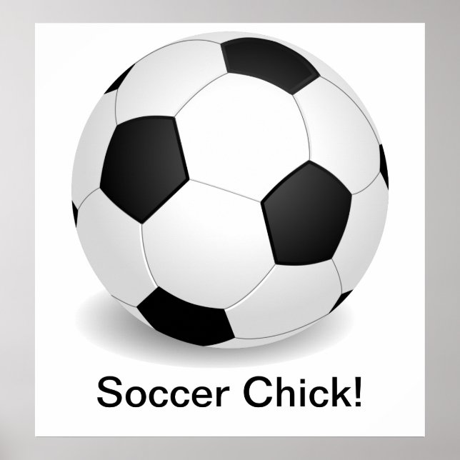 Póster poster "Soccer Chick" (Frente)