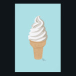 Póster Poster Softy Cone<br><div class="desc">Añada un toque de diversión en verano a cualquier habitación con este diseño de helado fresco.</div>