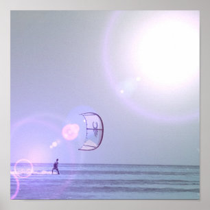 Póster Poster Solo Kiteboarder