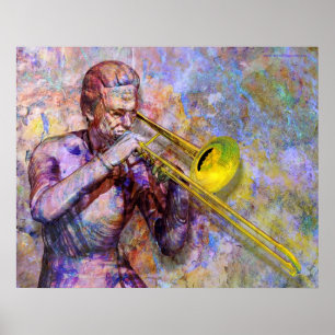 Póster Poster Solo Trombone
