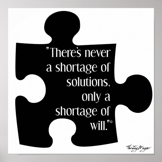 Póster poster "Soluciones" (Frente)