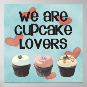 Póster Poster "SOMOS AMANTES DE CUPCAKE"