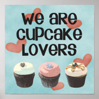 Póster Poster "SOMOS AMANTES DE CUPCAKE"