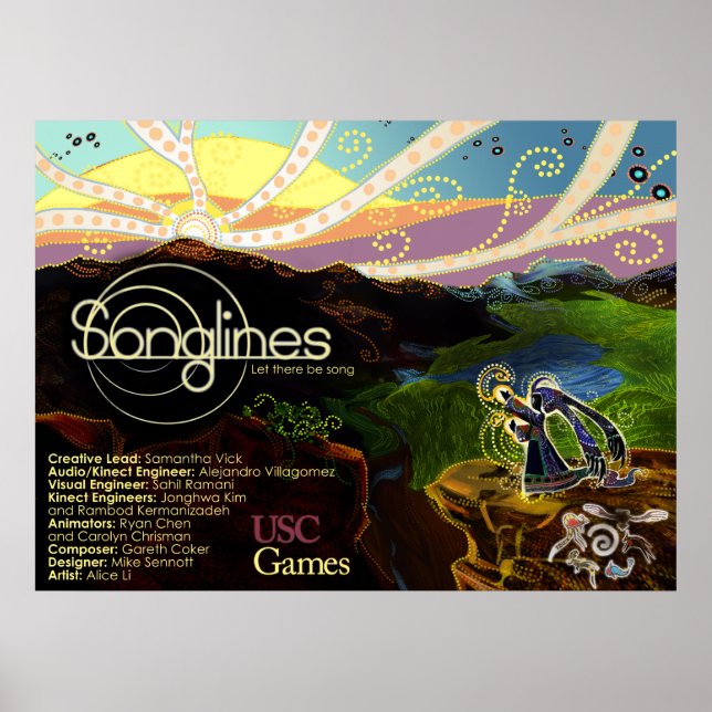 Póster Poster Songlines (Frente)