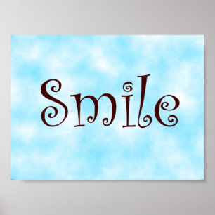 Póster Poster sonriente
