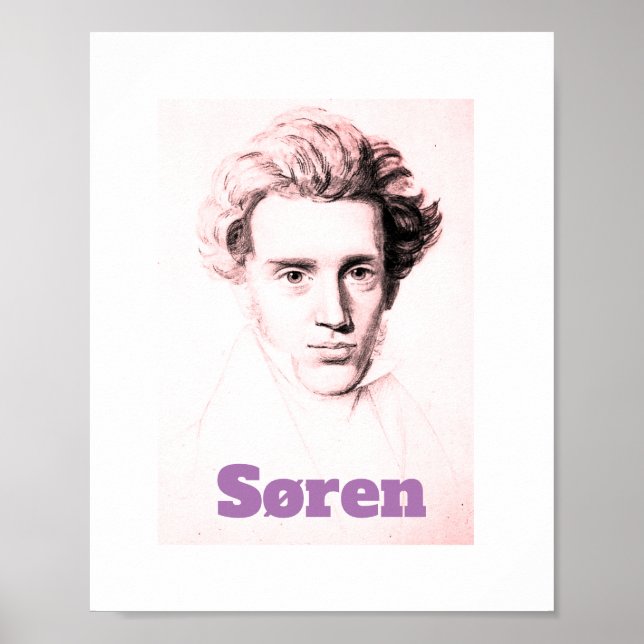 Póster Poster Søren Kierkegaard (Frente)