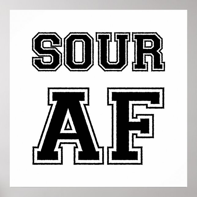 PÓSTER POSTER SOUR AF (Frente)