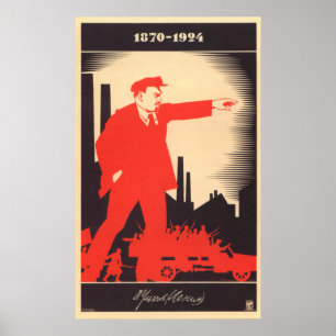 Póster Poster Soviética de Lenin