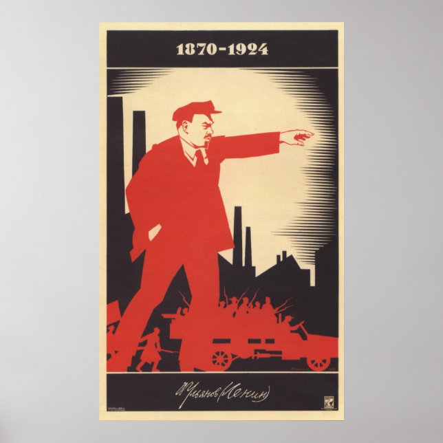 Póster Poster Soviética de Lenin (Frente)