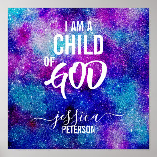 Póster poster "SOY UN HIJO DE DIOS"