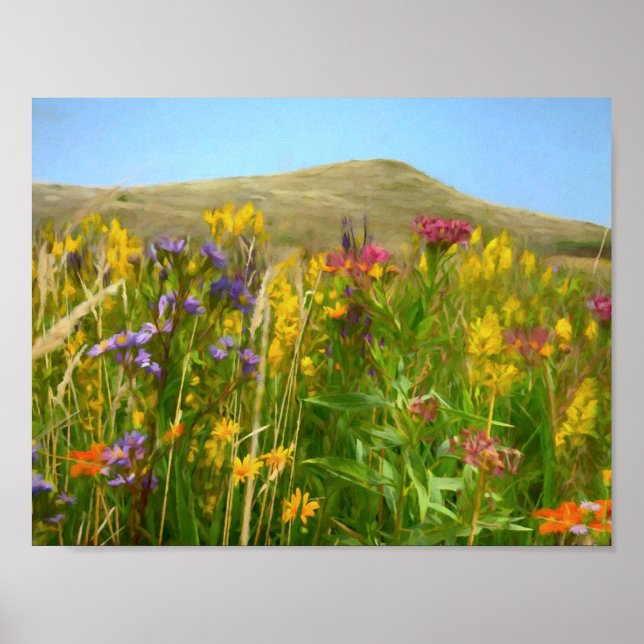 Póster Poster Spirit Mound Wildflowers (Frente)