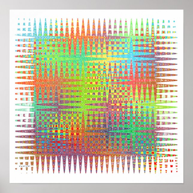 Póster Poster square abstract (Frente)